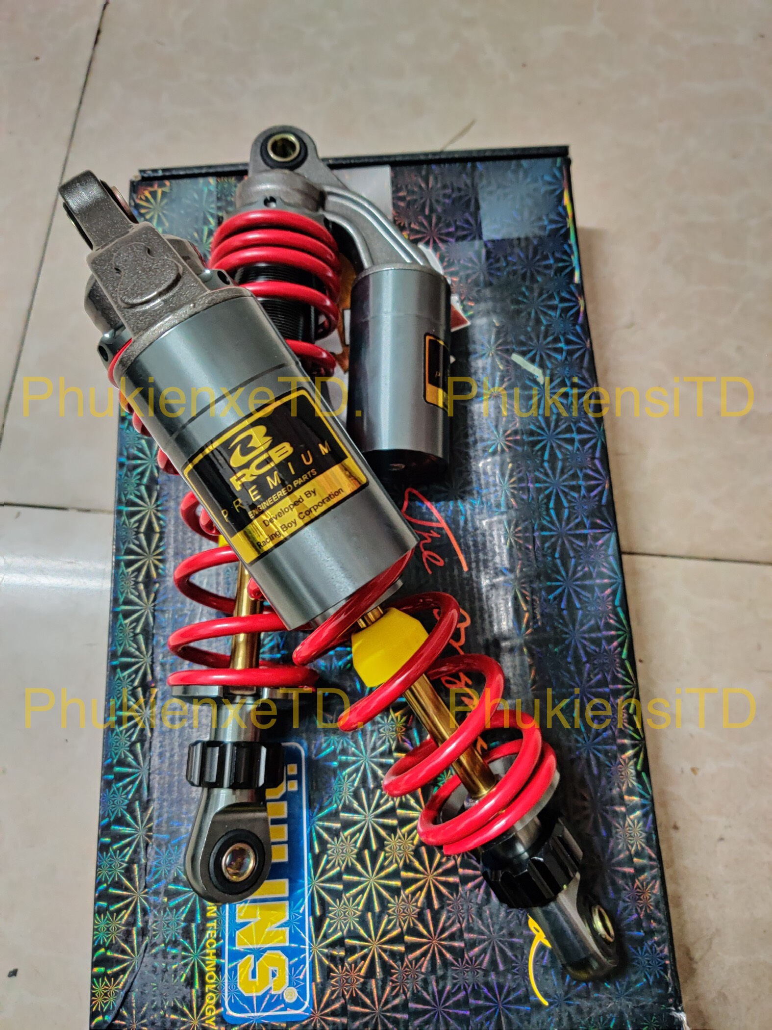 Phuộc RCB NITRON bình dầu lắp Dr Wave Elegant Axelo Future Charly Cub Sirius Jupiter Taurus Caphe Suviva Magic...