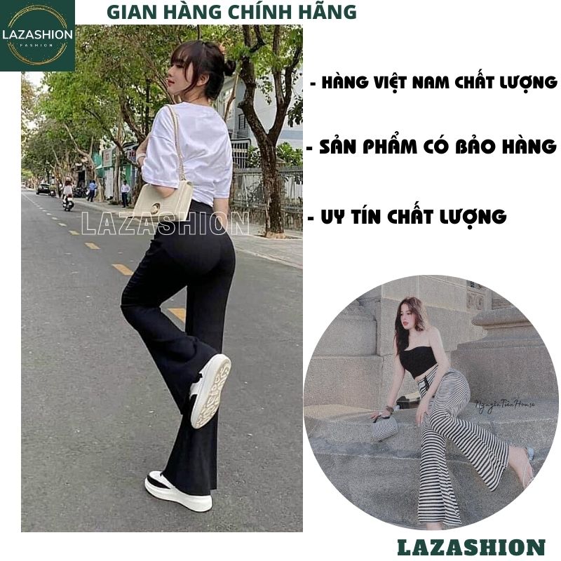 Quần loe ống rộng cạp cao chun 3 mầu -quần ống loe ,quần cạp cao ống rộng ,quần tây vải ,quần ống rộng vải cạp cao hàn quốc đang hót -LAZASHION