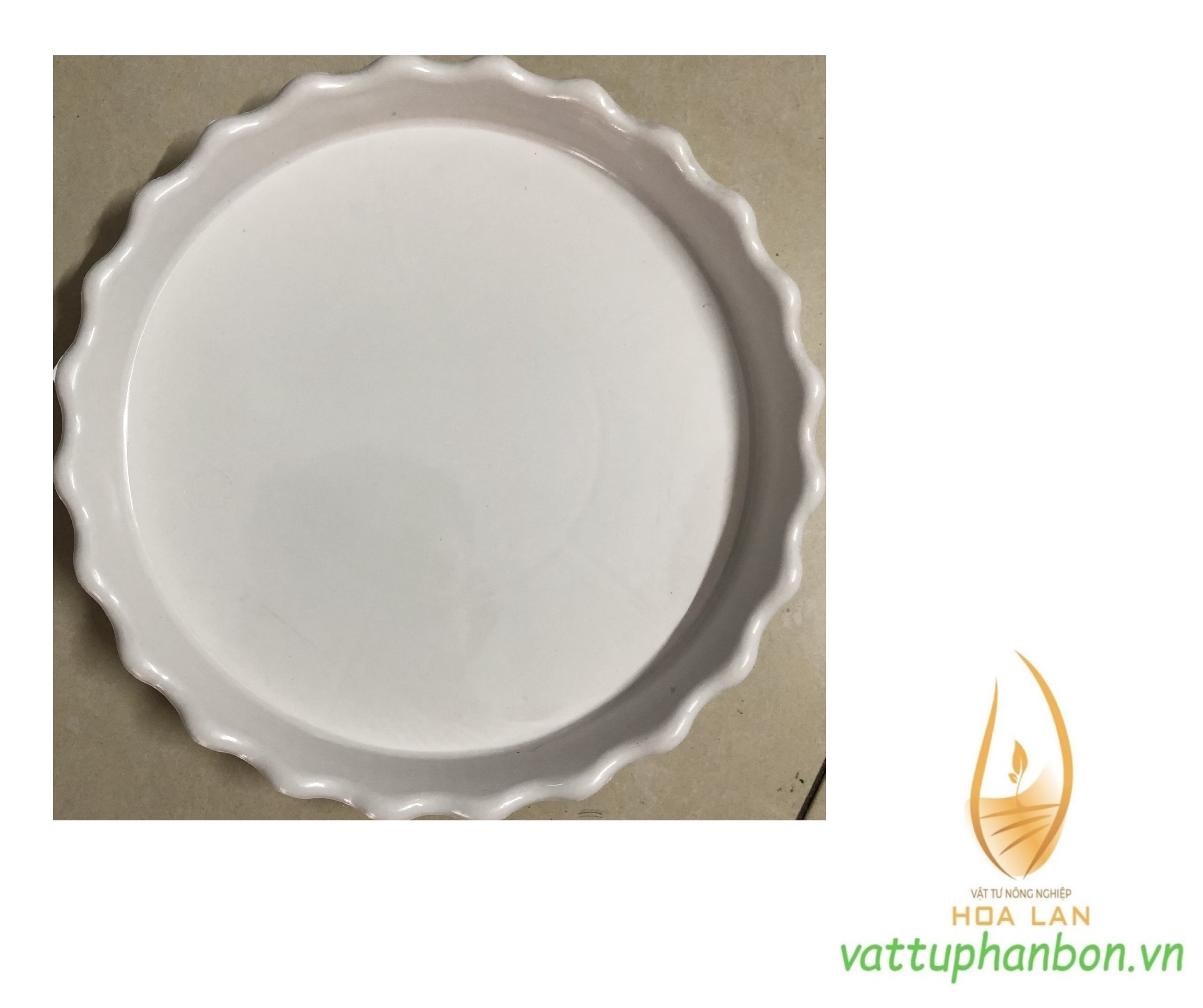 Đĩa lót chậu tròn khía Phi 20cm - #046C#