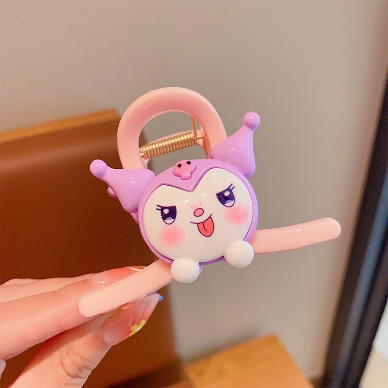 Hoạt Hình Kẹp Tóc Hình Gấu / Quả Dâu Tây / sanrio kuromi melody Dễ Thương