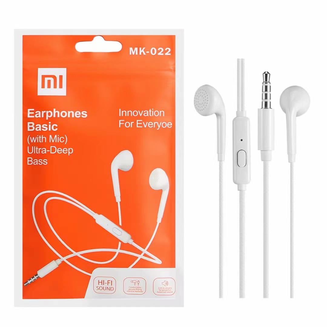 MI Xiaomi Universal Earphone ln Ear Headset Sports Headphones Headset  With Mic
