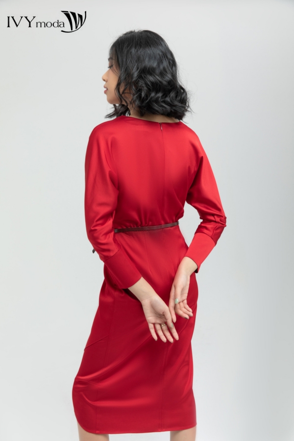 Đầm ôm tay hến ( không kèm đai ) IVY moda MS 48M5633