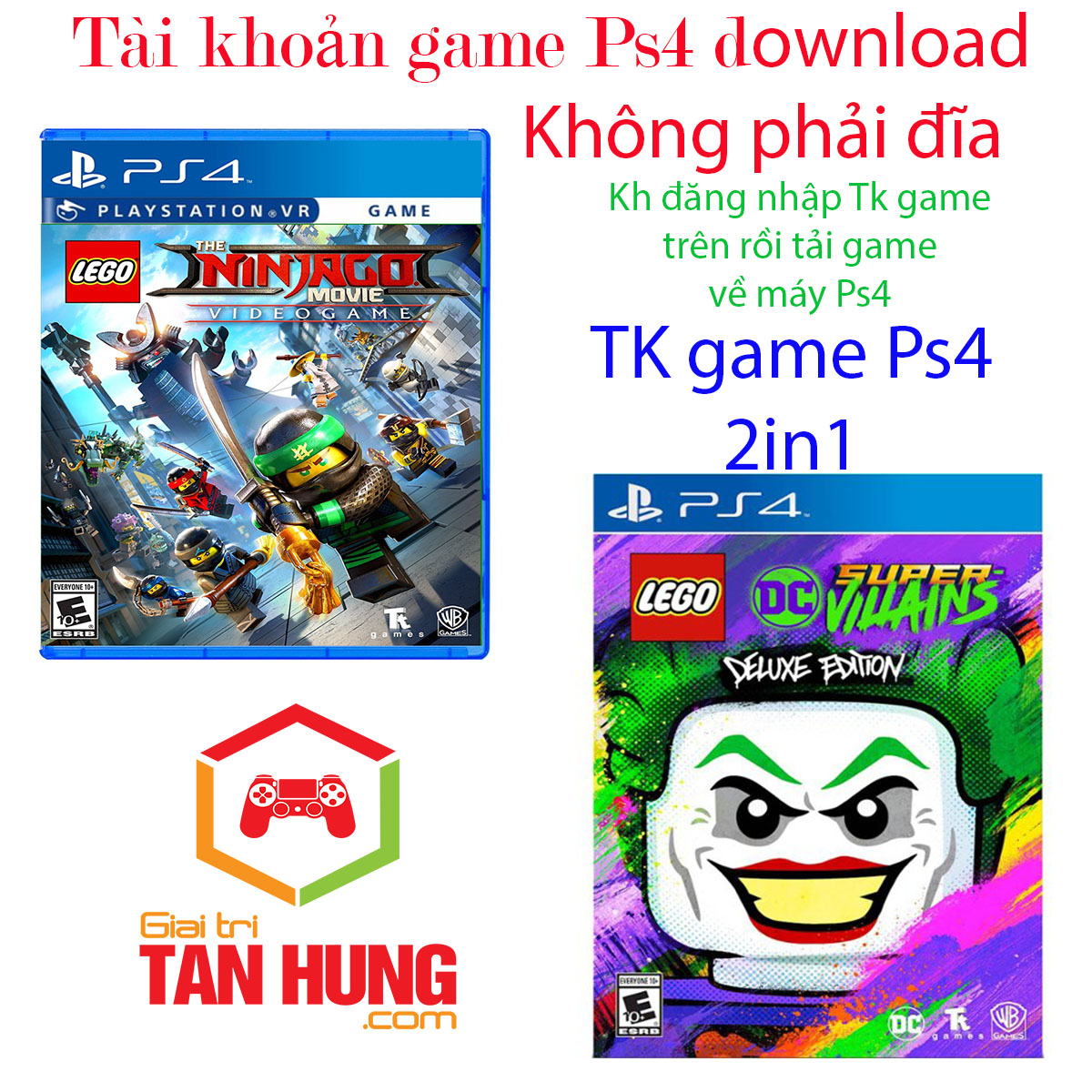 Đĩa game ps4 lego the ninjago movie video game