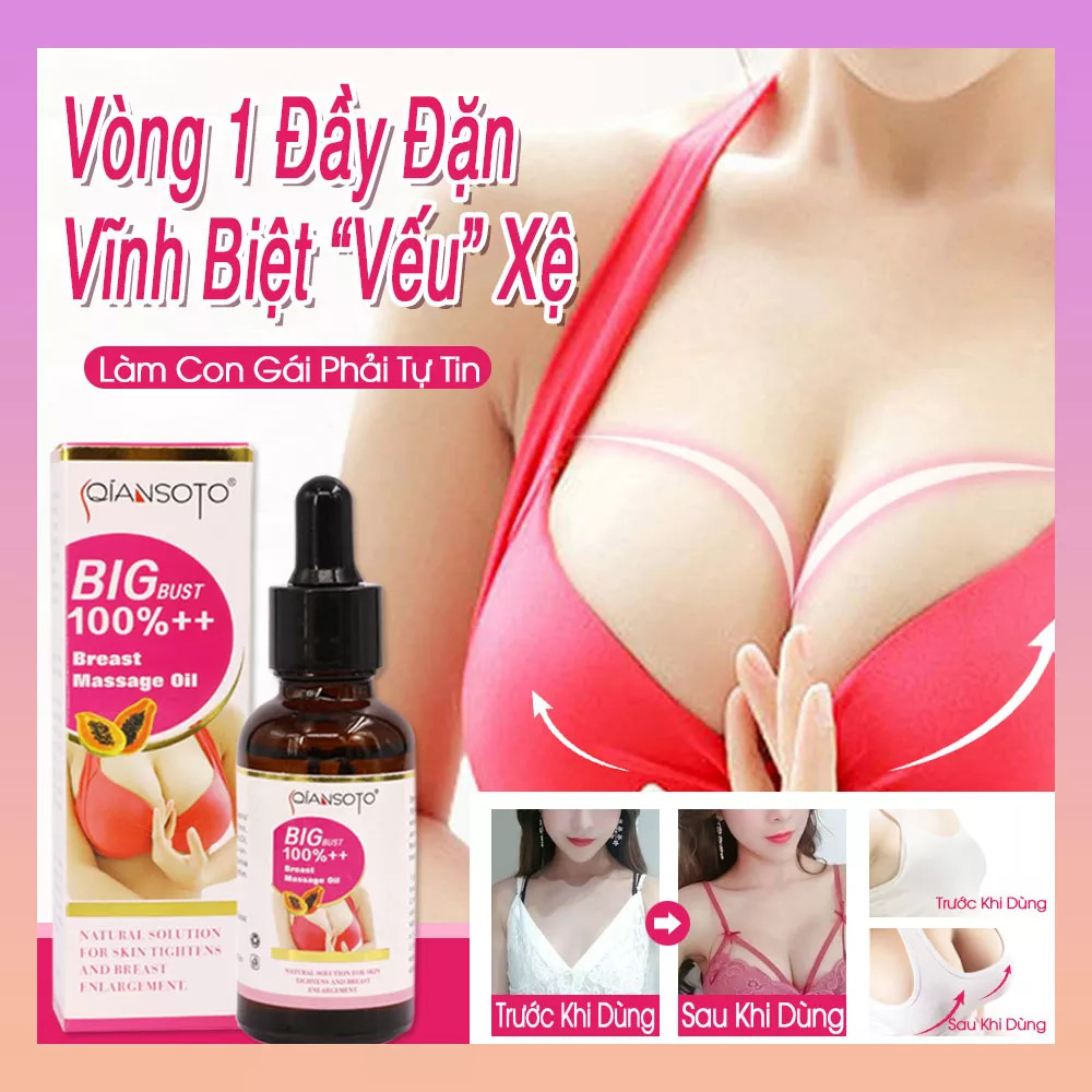 HCMQiansoto Tinh Dầu Nở Ngực Tăng Ngực Tăng Vòng 1 Enhancement Breast Oil