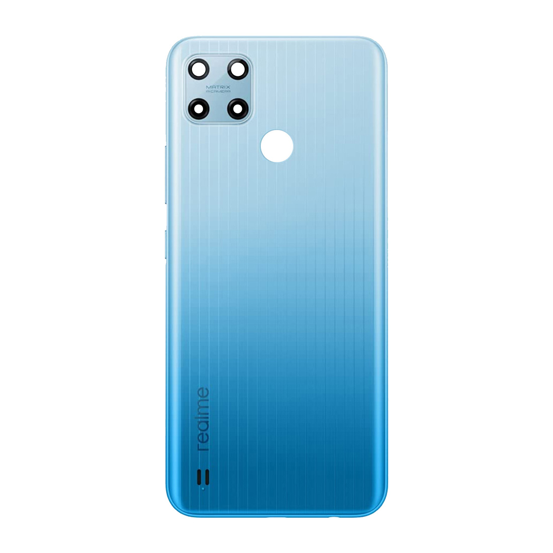 Realme C25y Back Body Casing Housing Replacement Battery Back Door With Power and Volume Buttons And Camera Lens For Realme C25Y - Blue