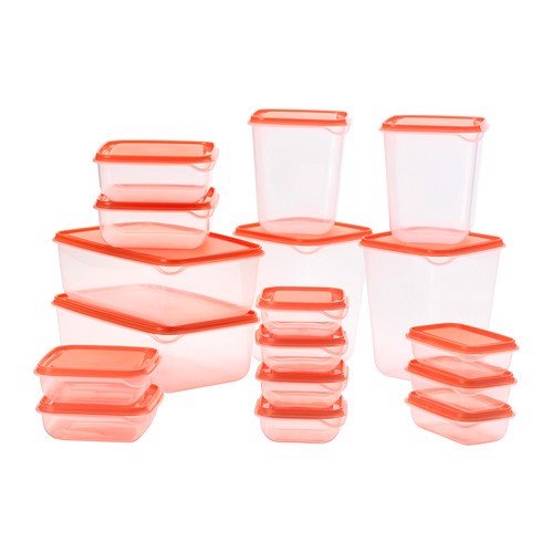 [HCM]BỘ 17 HỘP ĐỰNG THỰC PHẨM IKEA
