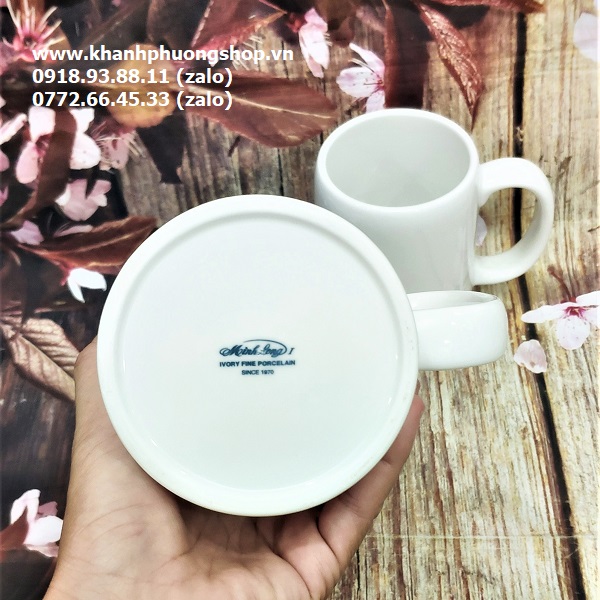 ly sứ trắng Minh Long - ly sứ trắng