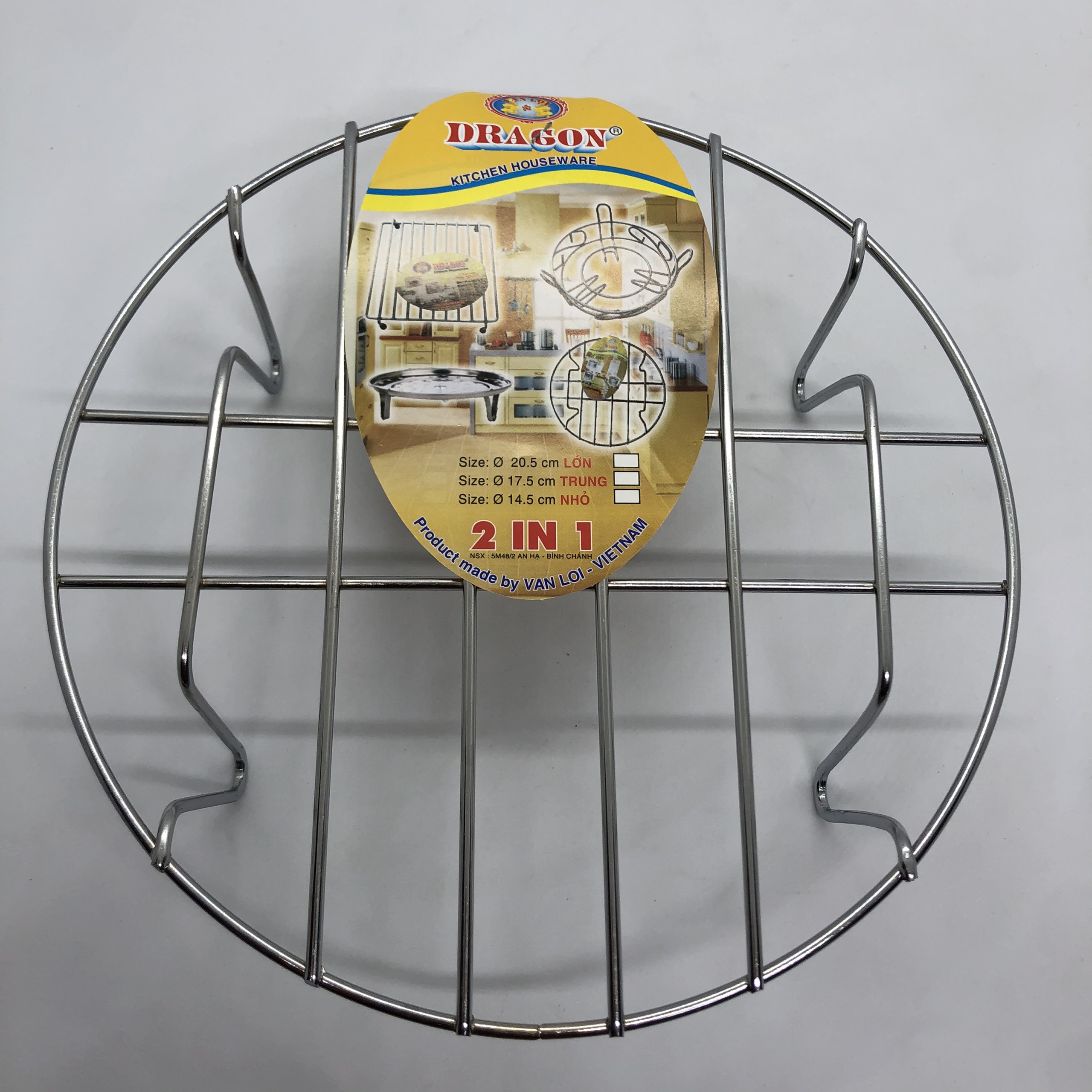 Vỉ hấp inox - Rế hấp inox 4 chân