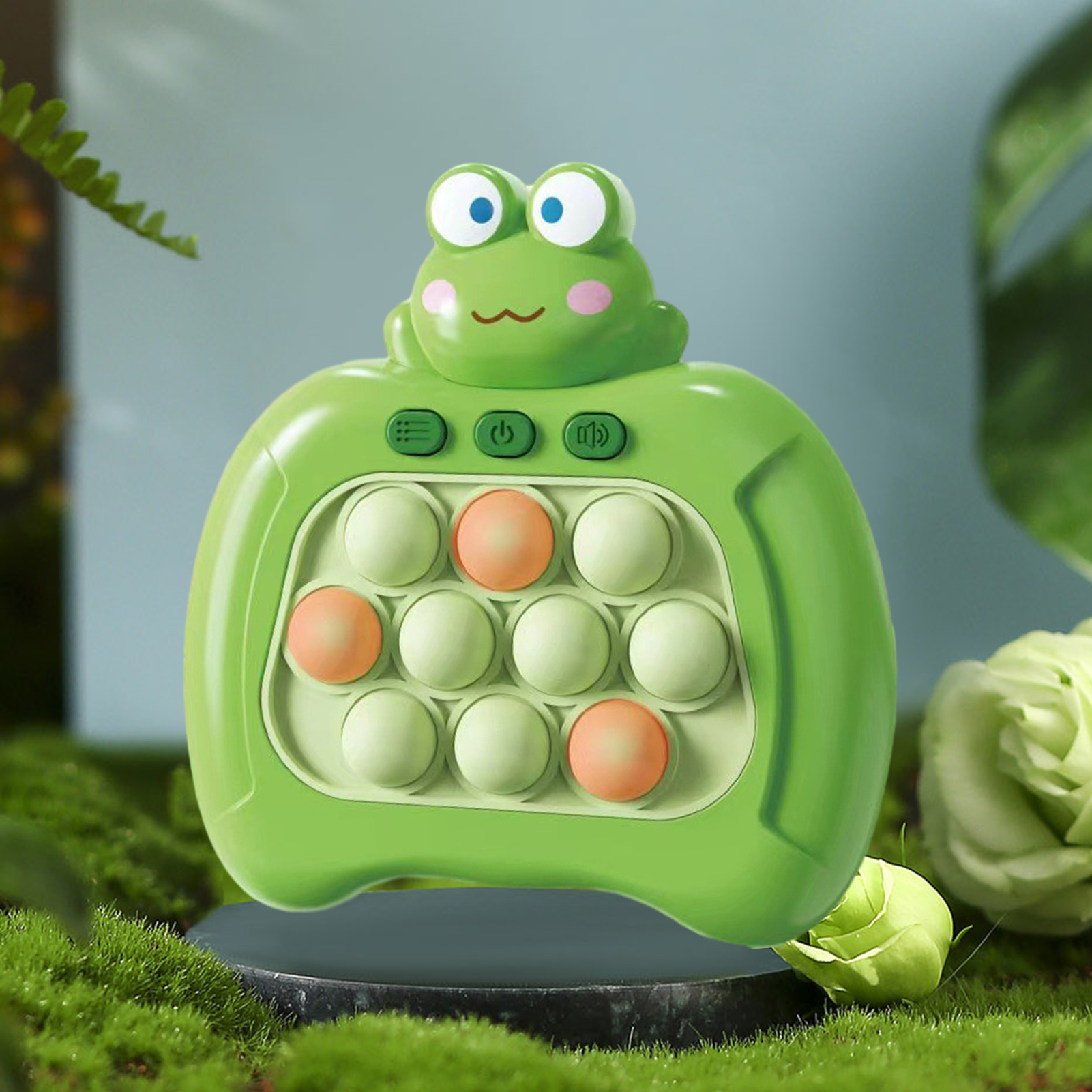 Dece Flor Handheld Game Console for Kids Reaction Ability Training Game Interactive Handheld Whack-a-mole Game Console for Kids Fun Reaction Training Toy Stress Relief Birthday Gift