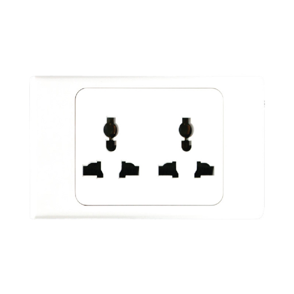 Ổ cắm đôi 3 chấu đa năng MPE model A20UESM2N