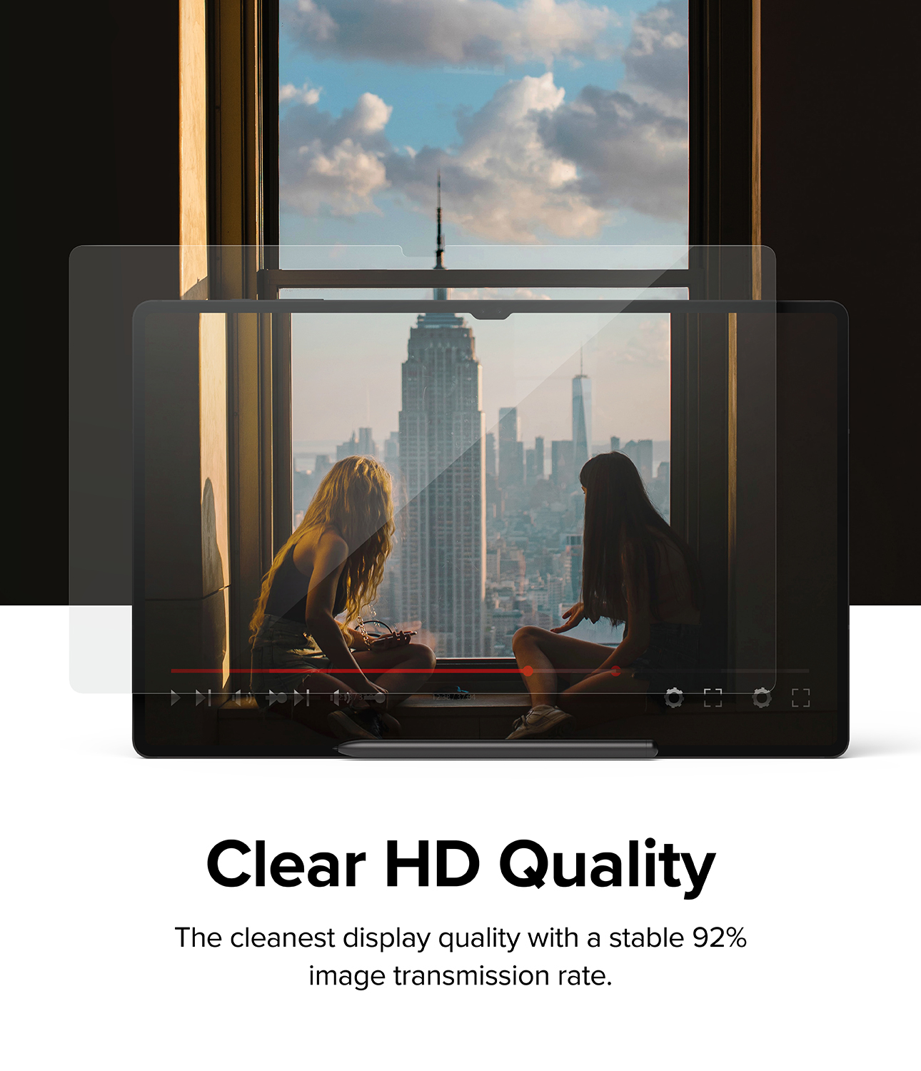 Ringke Tempered Glass Screen Protector Compatible with Samsung Galaxy Tab S8 Ultra Full Coverage Protective Glass Film