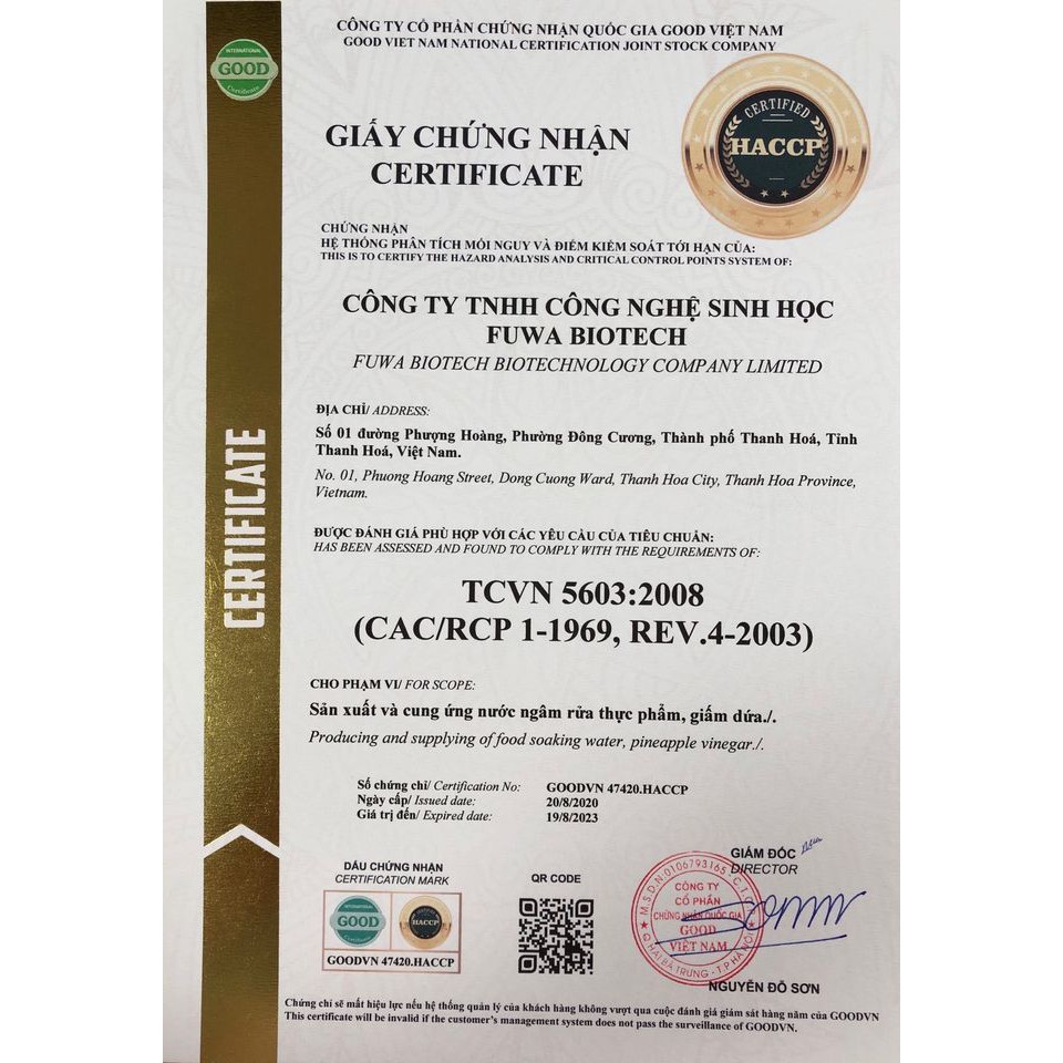 Nước rửa tay hữu cơ Fuwa 3e -300ml