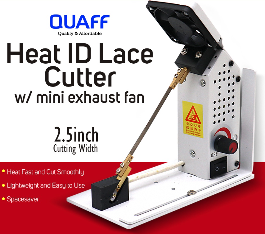 QUAFF ID Lace Cutter With Mini Exhaust Fan Copps (C180) Heat Cutting