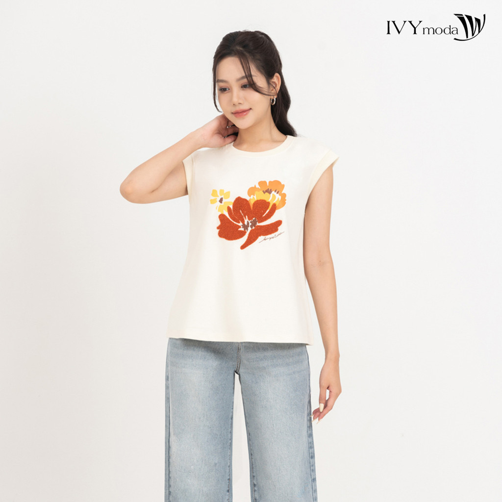 Áo thun tay chờm IVY moda MS 57B9538