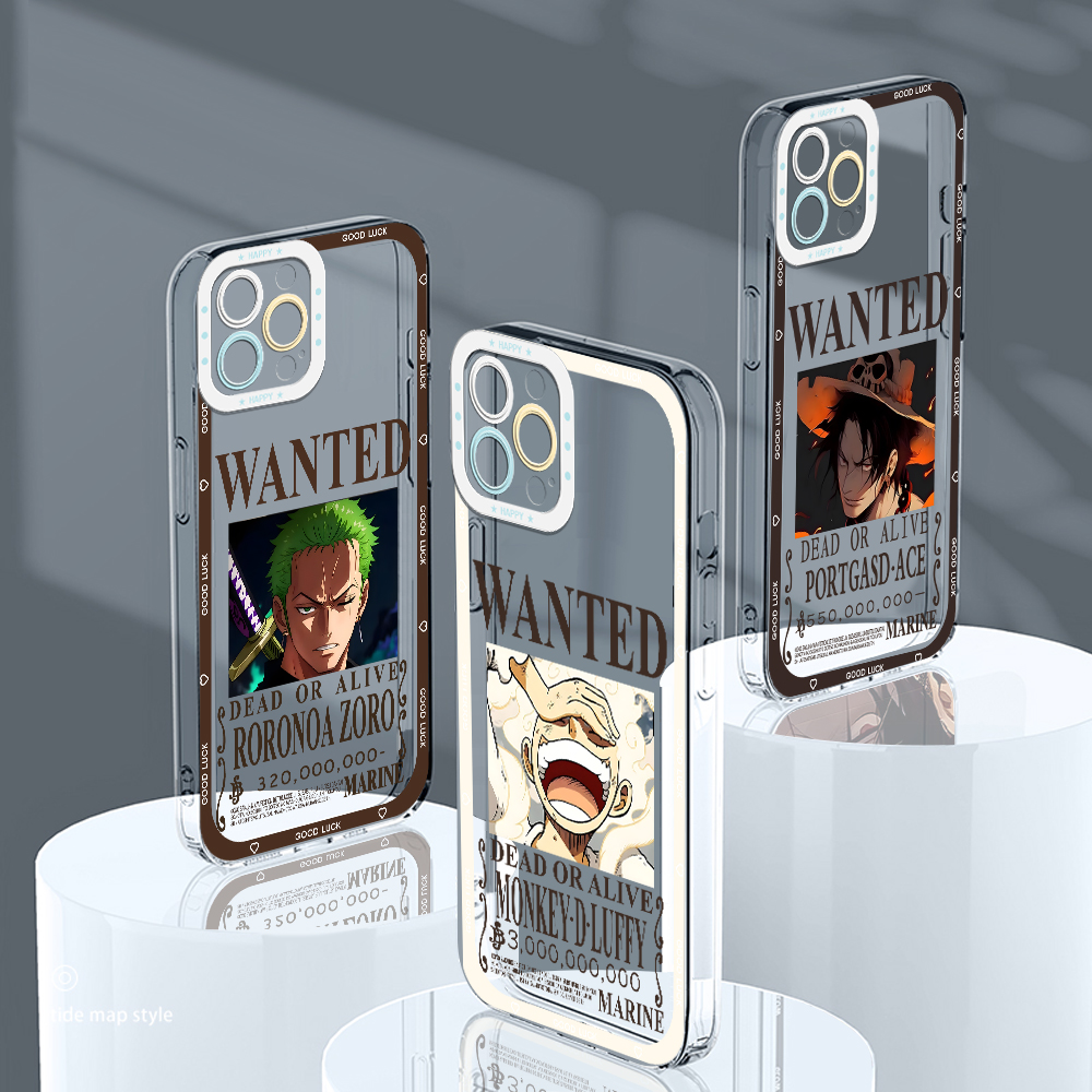 Jizetin for Infinix Note 11 Note 12 G88 Back Cover Transparent One Piece Luffy Ace Zoro Soft Full Camera Cover Protection Phone Cases. 