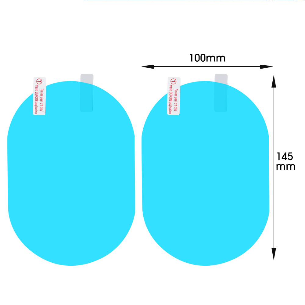 2Pcs Car Rearview Mirror Anti-Fog Film Anti-glare Waterproof Rainproof Film sticker Clear Car Accessories