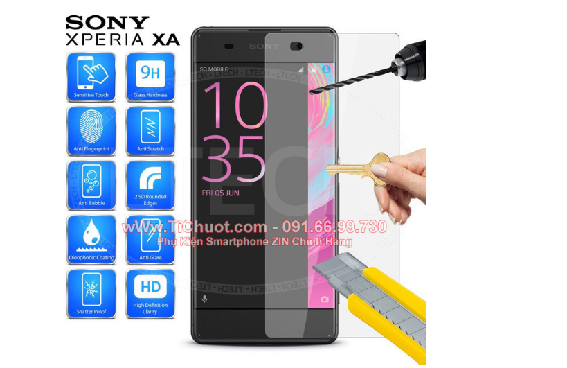 kính cường lực cho Sony Experia XA