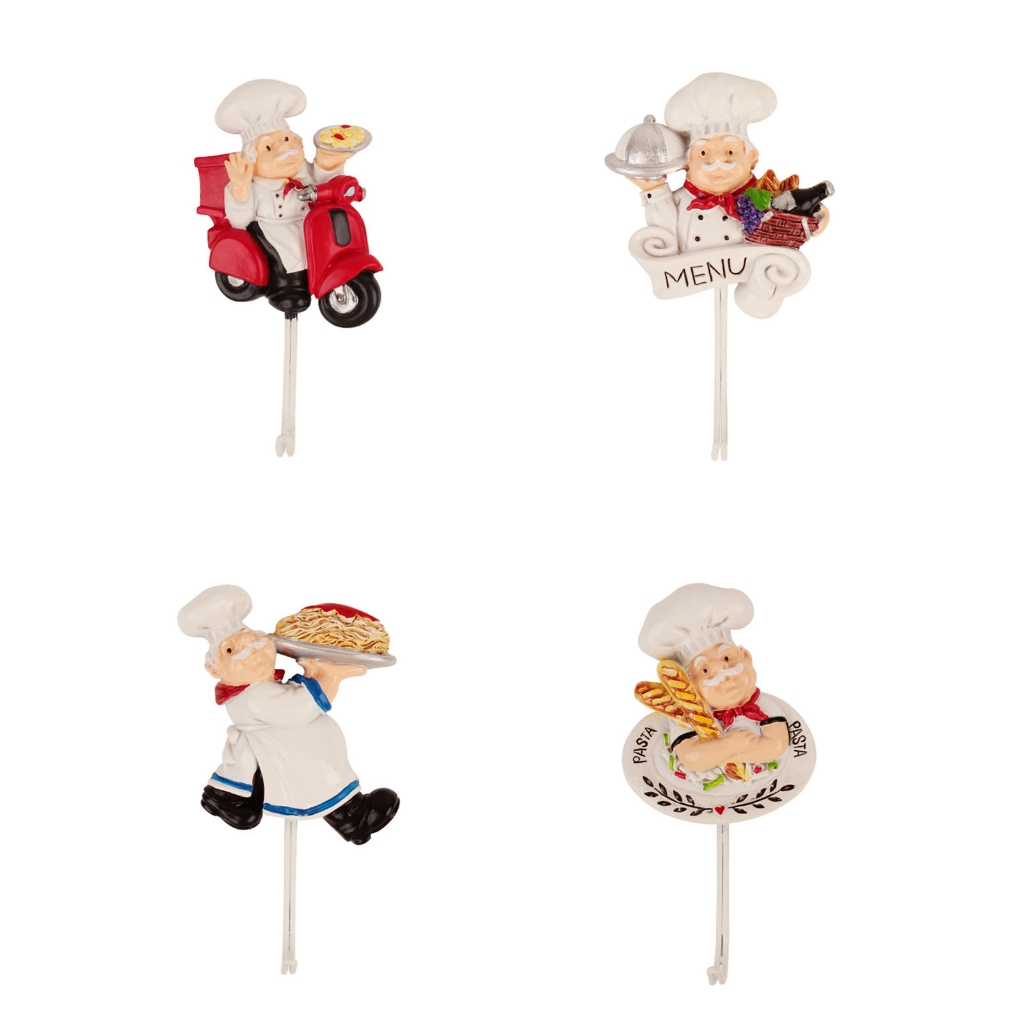 Chef Wall Hanger Decorative Chef Wall Hooks Key-Coat Utilities Hook Chef Wall