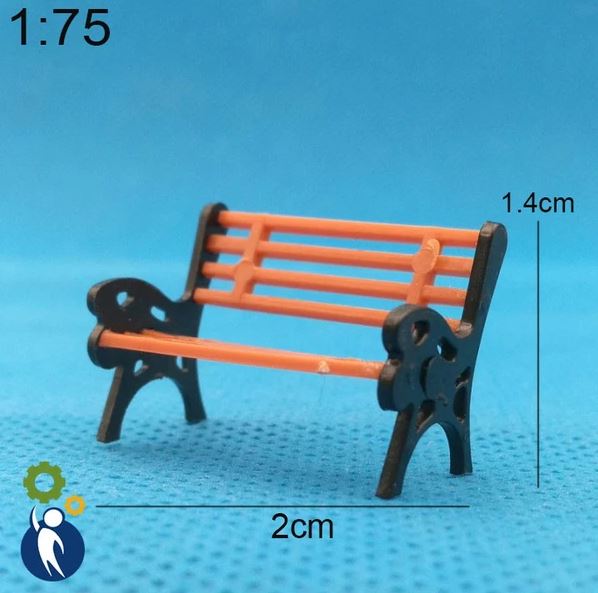 Mô hình Ghế Công Viên Số 3, mini trang trí