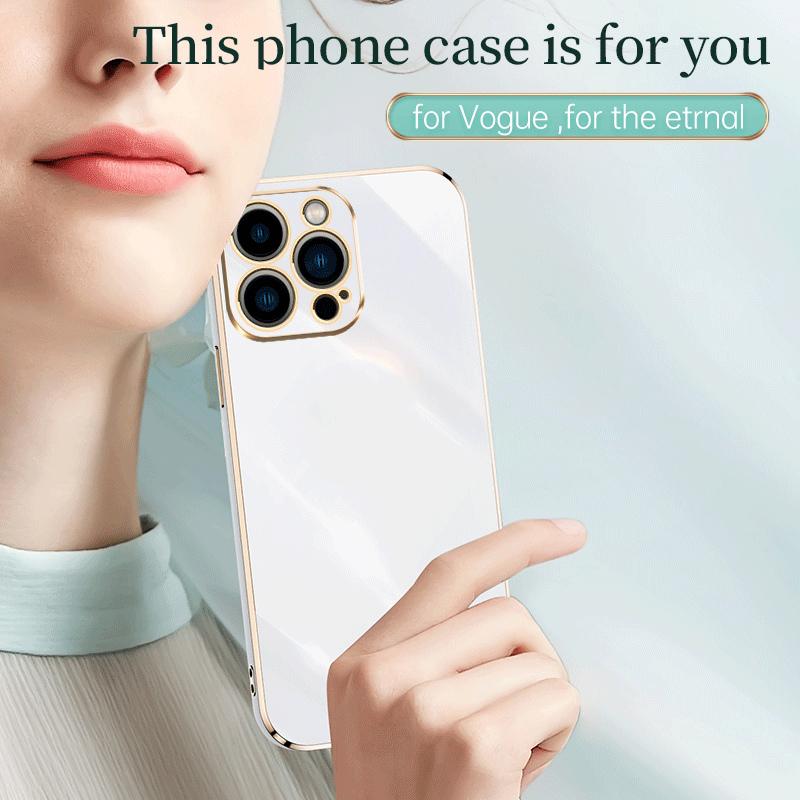 KEYSION Luxury Plating Case for iPhone 15 Pro Max 15 Plus Soft TPU Silicone Square Shockproof Phone Cover for iPhone 14 13 12 11