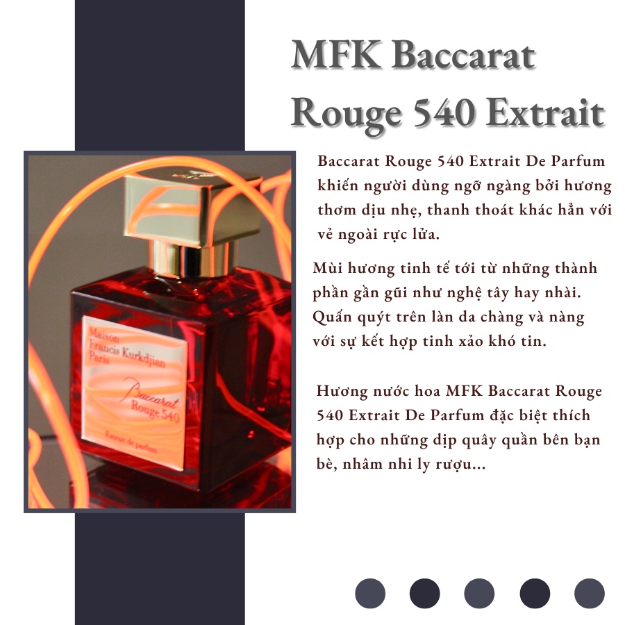 Nước Hoa Maison MFK Baccarat Rouge 540 Extrait De Parfum 70ml