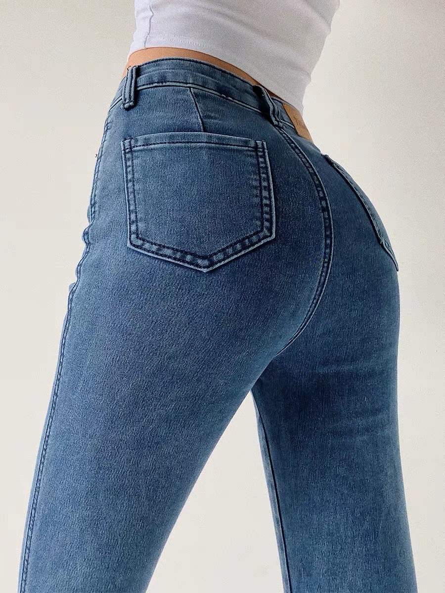 QUẦN DÀI NỮ JEANS ỐNG ÔM QUẦN LƯNG CAO NỮ QUẦN JEANS NỮ ĐẸP