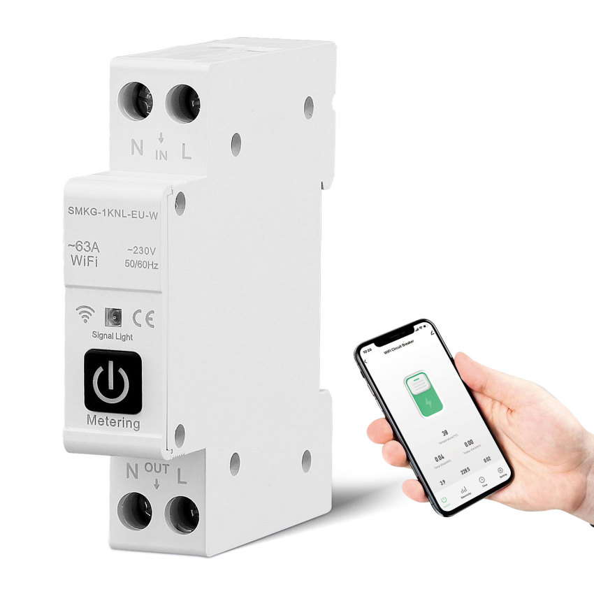 Smart life wifi 1p din rail for smart home wireless remote control switch from tuya app diy idea tongou