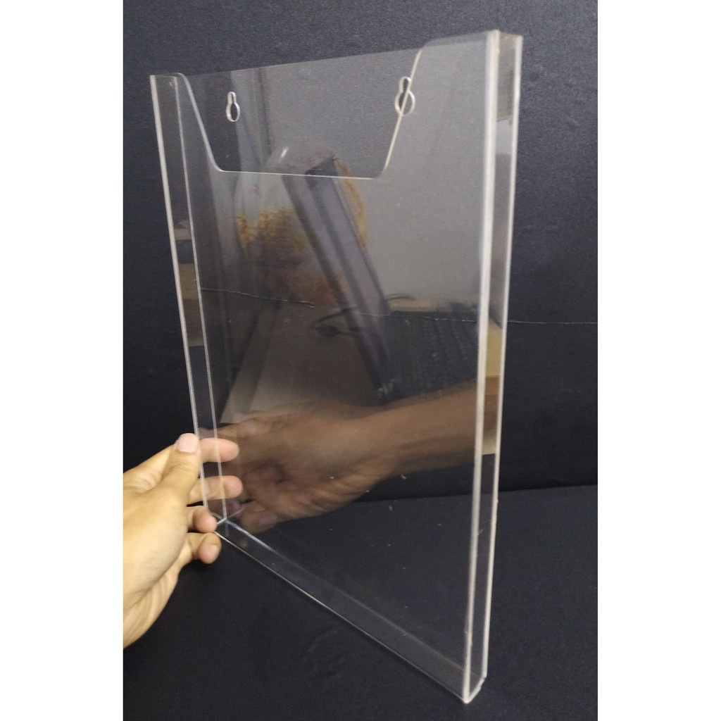 Kệ checklist đựng tơ` rơi treo tường mica trong A4 A5 A6, tặng kèm 2 miếng dán tường ,Acrylic