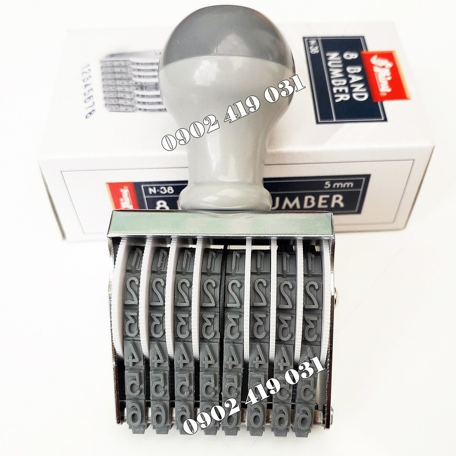 Dấu Đóng 8 Số Cao 5mm Shiny N38