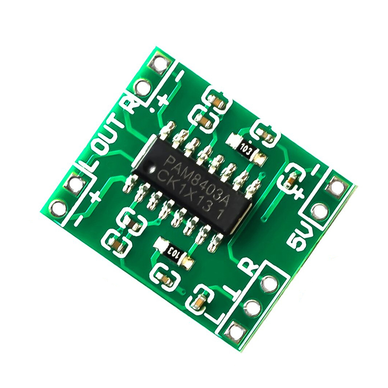 1 5 pcs 2.5-5v miniture mini digital audio amplifier board 2x3w pam8403 class d speaker module usb power supply 2.5 to 5v