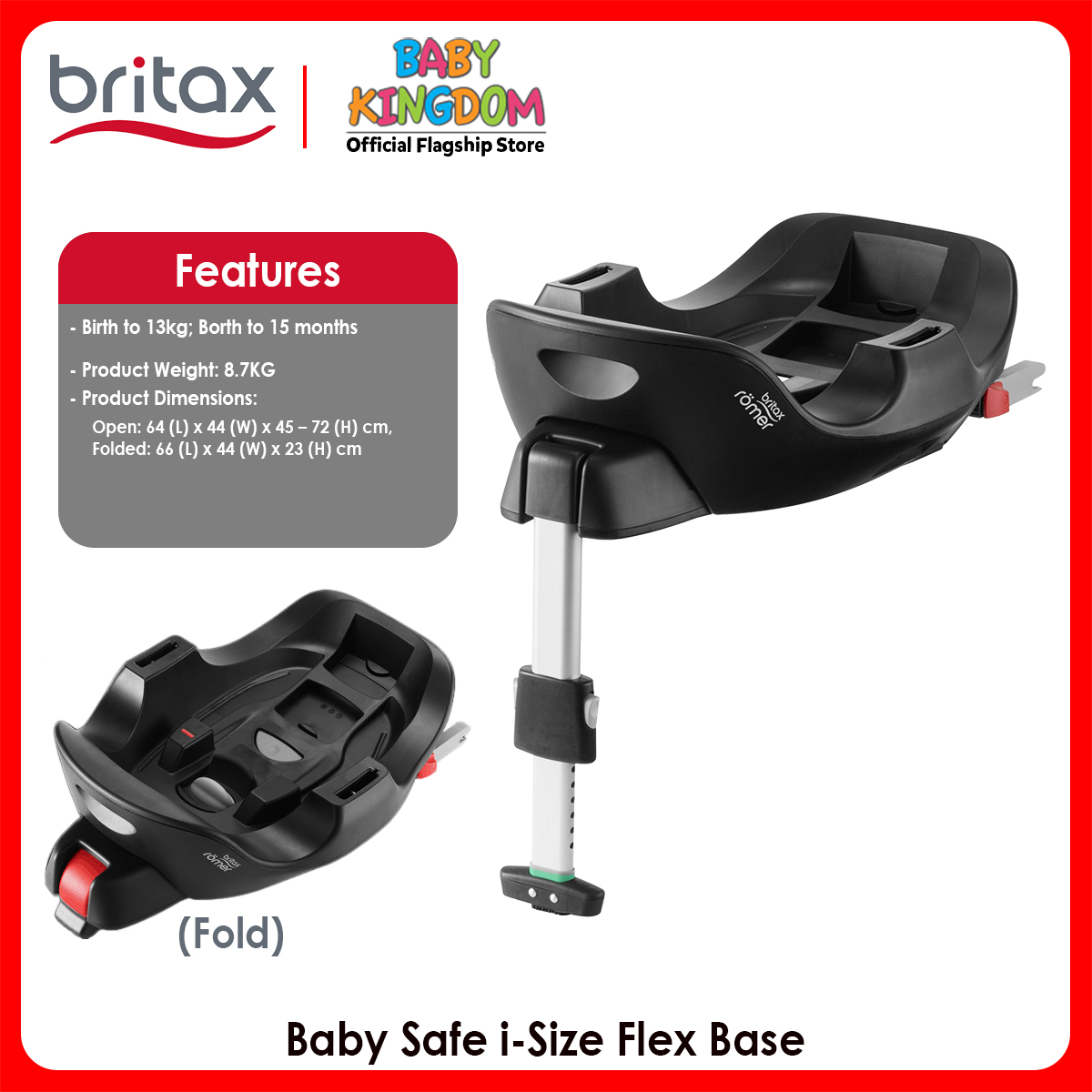 britax i size flex base