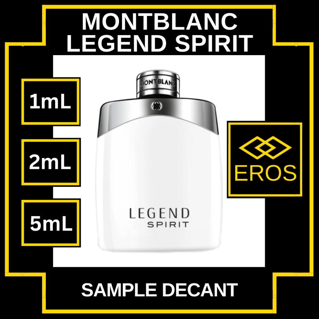 Mont Blanc Legend Spirit 2mL/5mL decant perfume sample spray vial