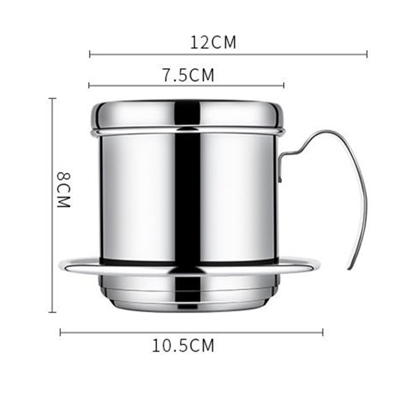 Vietnamese Drip Coffee Maker, with Fine Filter Screen Vietnam Vietnamese Coffee Simple Drip Filter Maker for Baristas