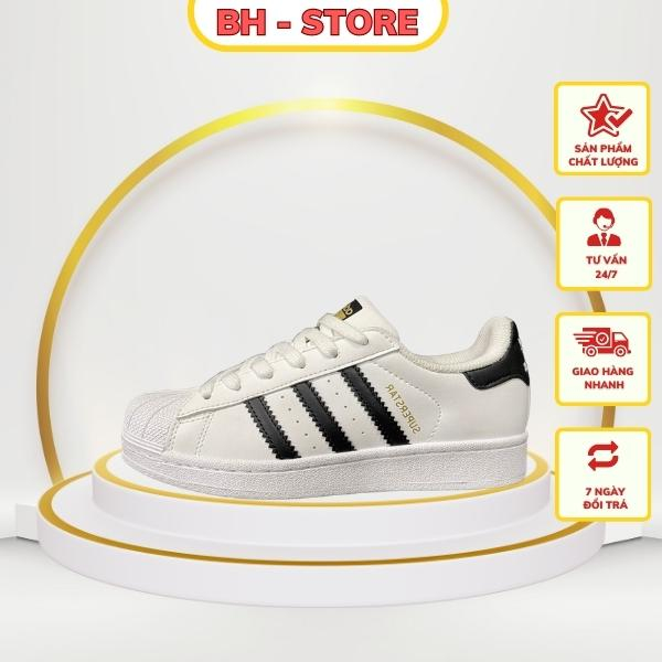 Giày Super Star White Black (Trắng/Đen) Cao Cấp