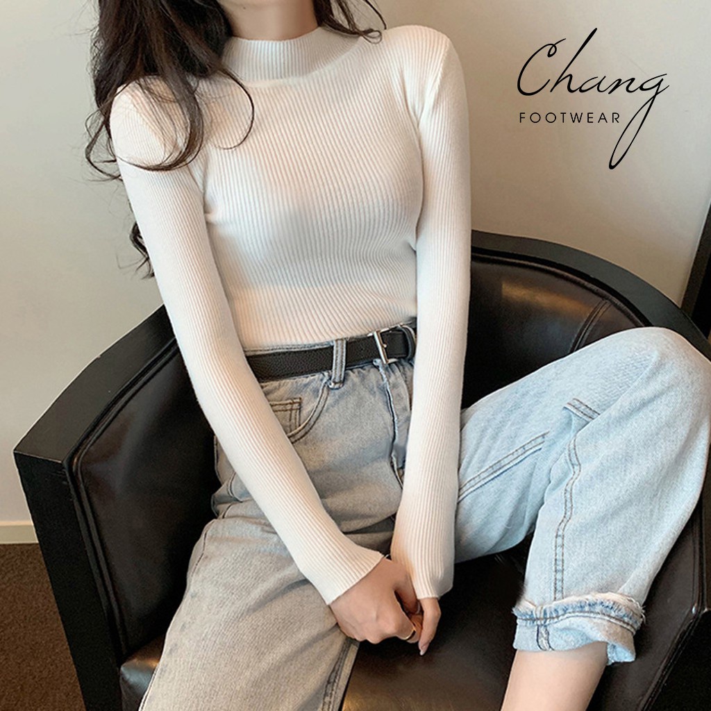 Áo len cổ 3 phân, mẫu cao cấp ôm dáng siêu xinh