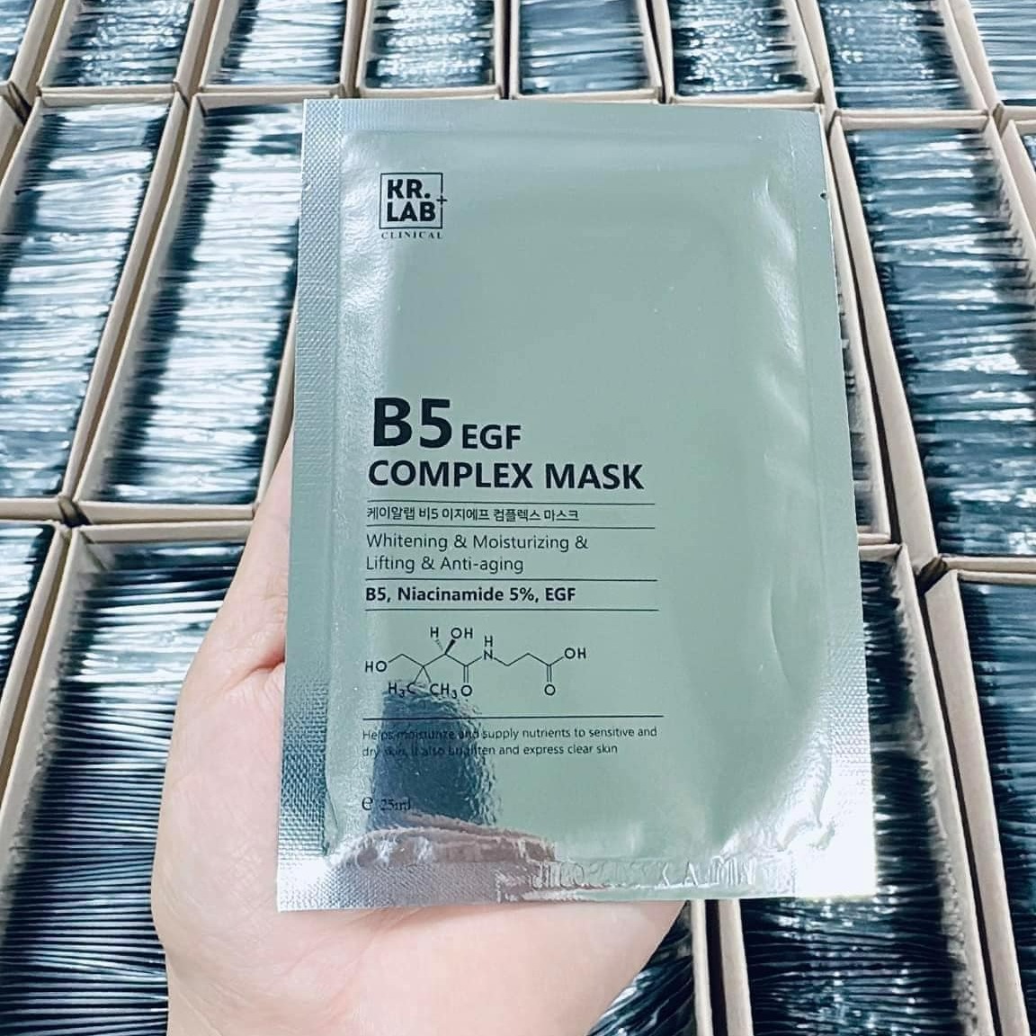 Mặt nạ phục hồi da b5 egf complex mask kr.lab hàn quốc - .