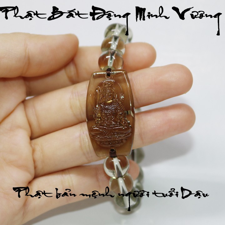 Vòng tay mặt phật bản mệnh người tuổi Dậu hạt 10ly - Cầu bình an, may mắn - Vòng tay mặt phật Bất Động Minh Vương