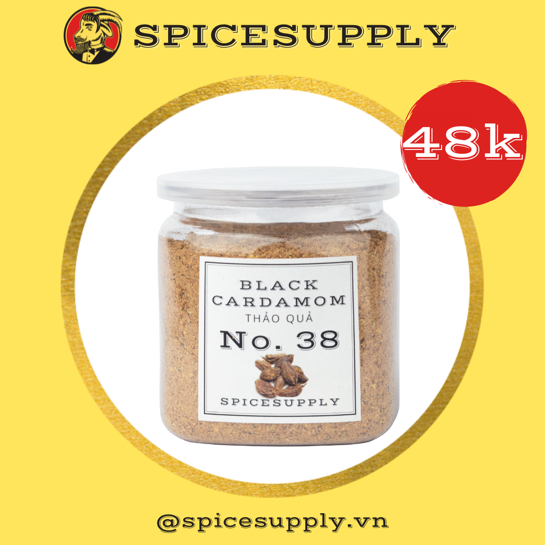 [HCM] Hũ 70g Black Cardamom Ground - Bột Thảo Quả Việt Nam Nguyên Chất