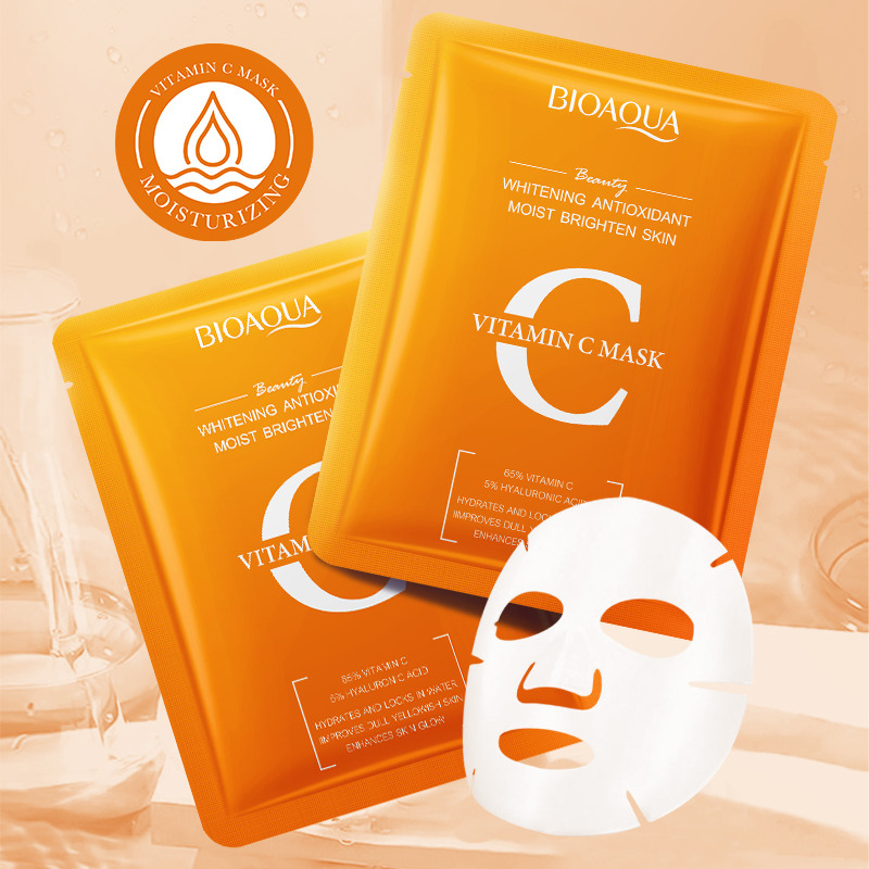 Bioaqua Vitamin C Whitening Antioxidant Moist Brighten Skin Facial Mask