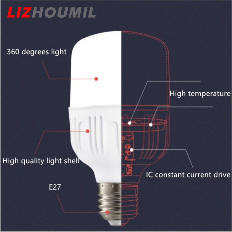 LIZHOUMIL LED Energy Saving Ball Bulb E27 170-265V White Light