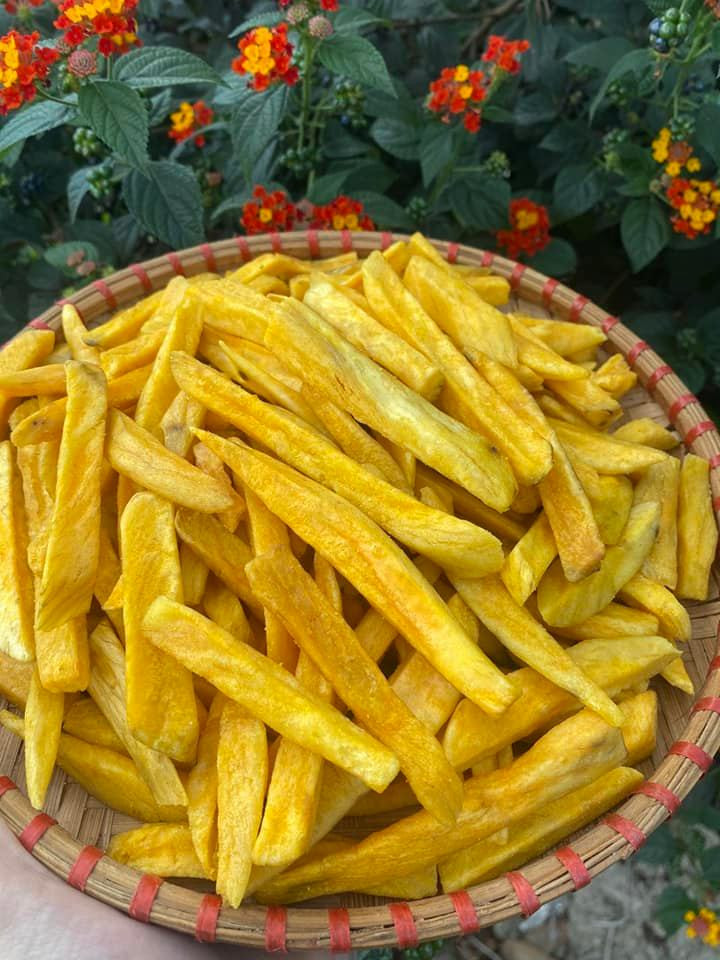 500 gr khoai lang vàng sấy cọng - không đường vị ngọt tự nhiên