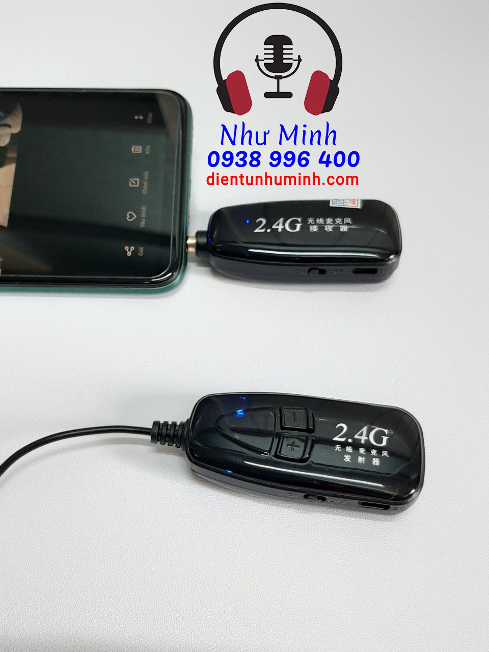 [HCM]Micro Live , Mic Youtube không dây cài áo 2.4G