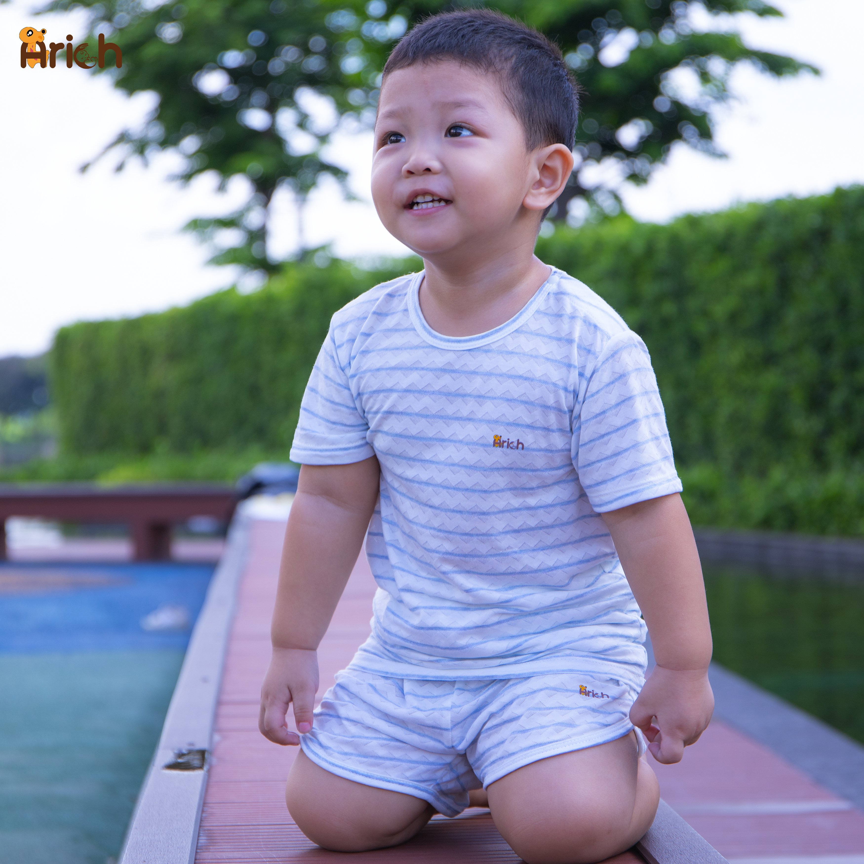 Bộ cài vai thể thao vải sợi tre Arich