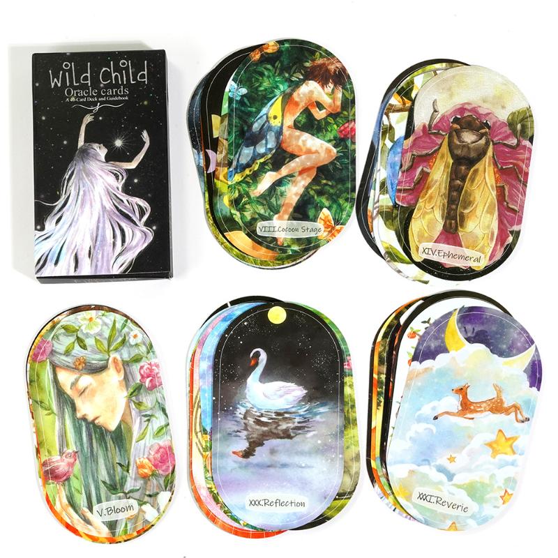 10.3 x 6cm wild child oracle card game