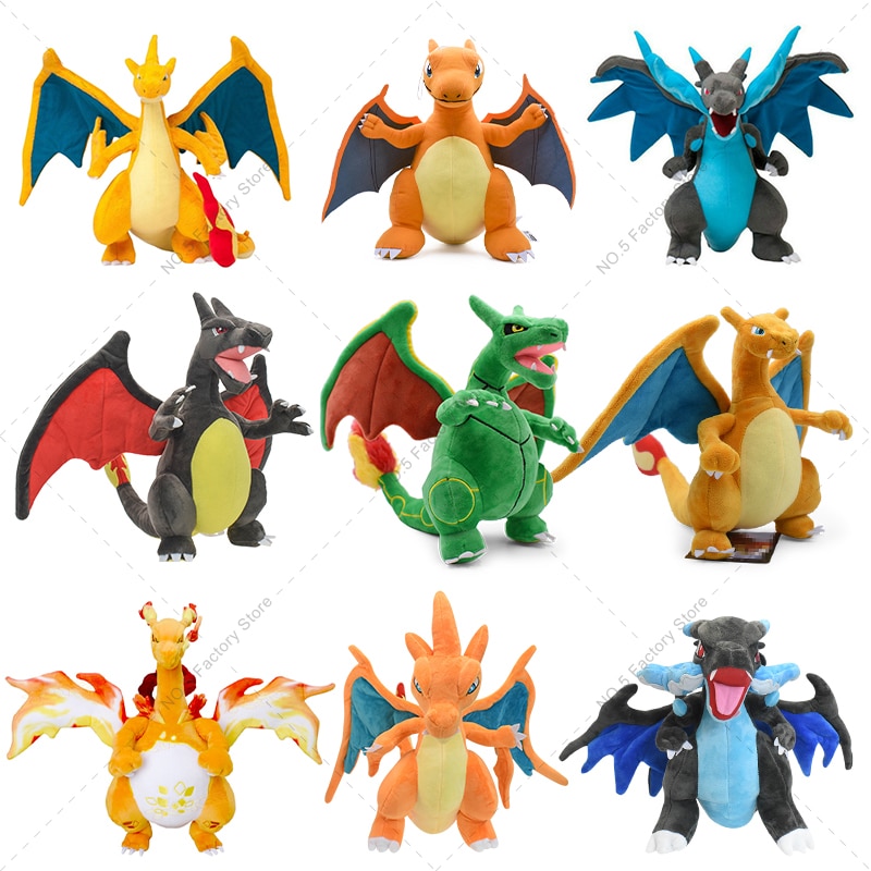 18 Styles Shiny Charizard Plush Toys Pokemon Mega Evolution X & Y