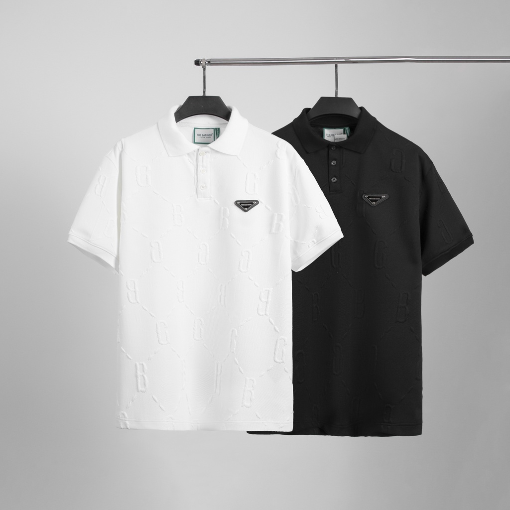 [Mã FAFRIDAY giảm 10k đơn 99k] Áo Polo The Bad God Triangle Pattern