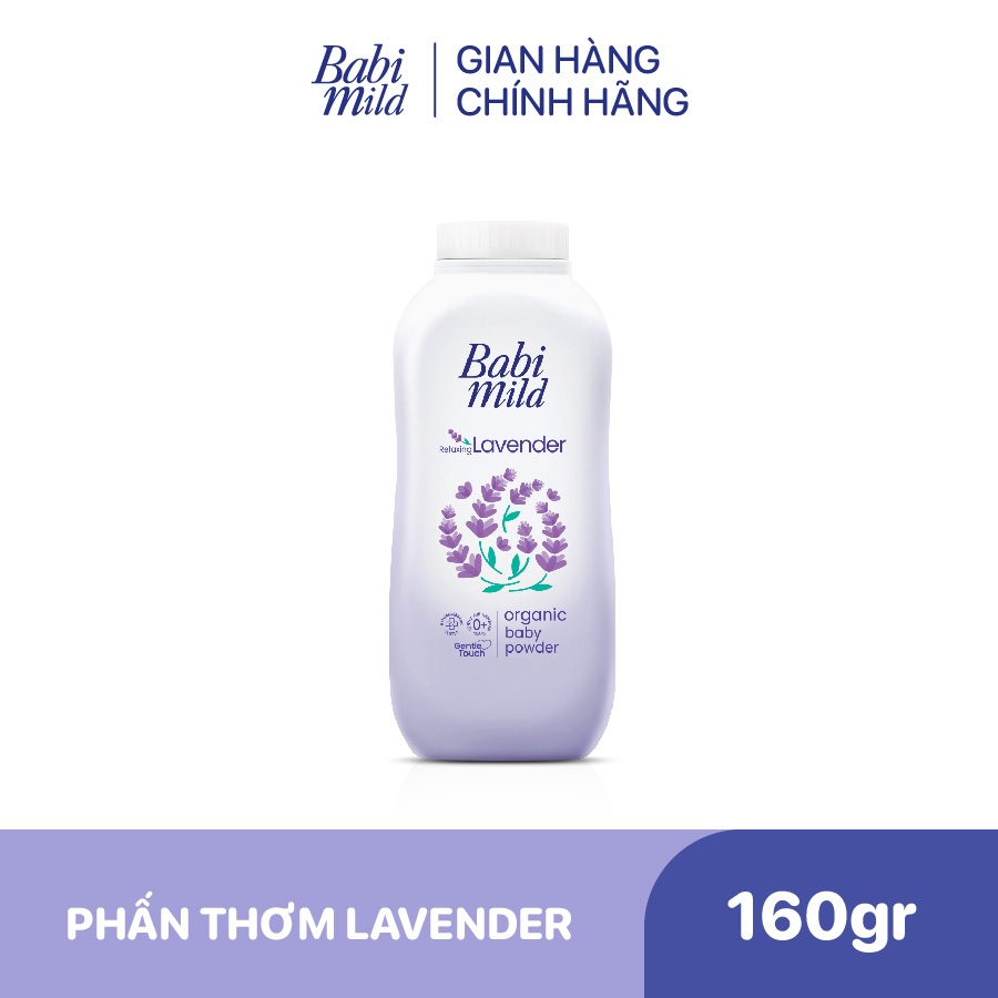 Phấn Thơm Trẻ Em Babi Mild Lavender Chai 160g