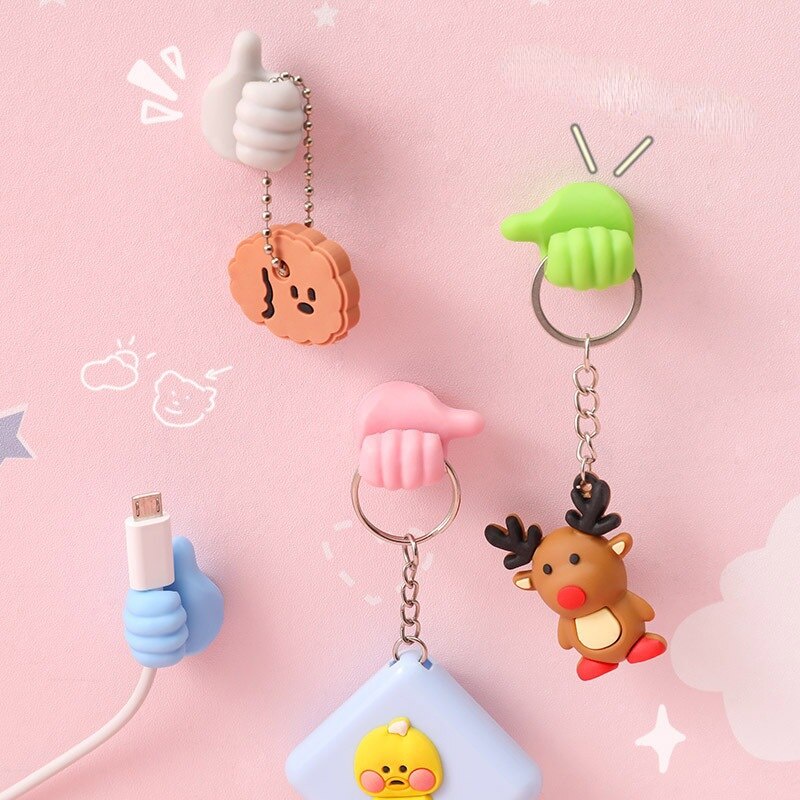 Set 10 / 20 Móc silicone Dán Tường Đa Năng