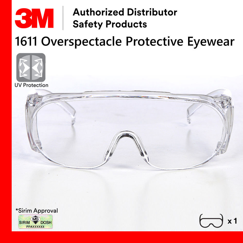 【Good selling】3M 1611 Eyewear/ DOSH SIRIM Approved / Safety Glasses ...