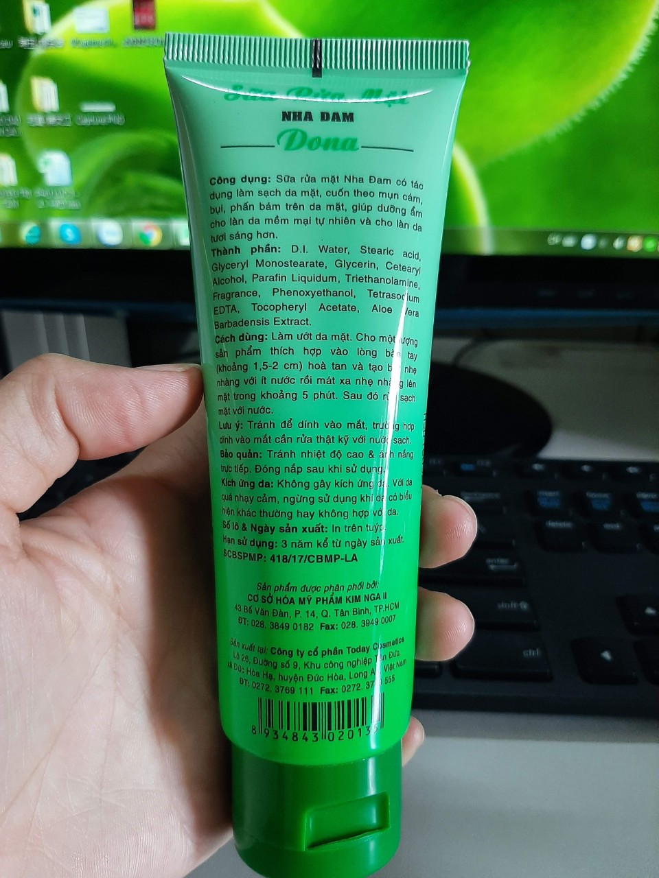 Sữa Rửa Mặt Nha Đam DONA 120g